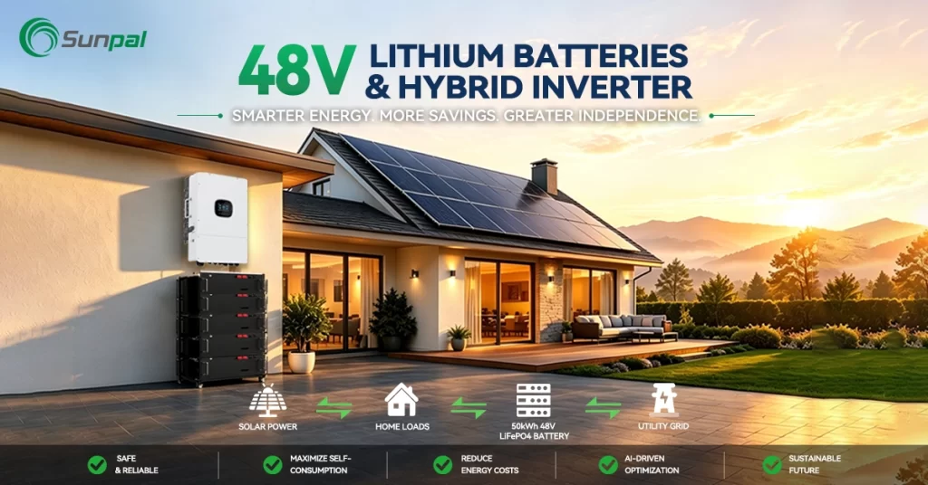 Integración de batería de litio de 48V y sistema solar con inversor híbrido: Una guía técnica completa